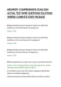 MIDWIFERY COMPREHENSIVE EXAM 2026&NewLine;ACTUAL TEST PAPER QUESTIONS SOLUTIONS&NewLine;VERIFIED COMPLETE STUDY PACKAGE&NewLine;