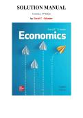Solution Manual for Economics 10th Edition by David Colander&comma; Chapter 1-38 &vert; All Chapters