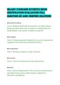 MILADY STANDARD ESTHETICS BOOK&NewLine;CERTIFICATION EVALUATION FULL&NewLine;QUESTION SET AND VERIFIED SOLUTIONS&NewLine;