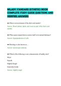 MILADY STANDARD ESTHETICS BOOK&NewLine;COMPLETE STUDY GUIDE QUESTIONS AND&NewLine;VERIFIED ANSWERS&NewLine;