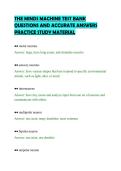 THE MINDS MACHINE TEST BANK&NewLine;QUESTIONS AND ACCURATE ANSWERS&NewLine;PRACTICE STUDY MATERIAL&NewLine;