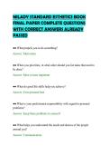 MILADY STANDARD ESTHETICS BOOK&NewLine;FINAL PAPER COMPLETE QUESTIONS&NewLine;WITH CORRECT ANSWERS ALREADY&NewLine;PASSED&NewLine;