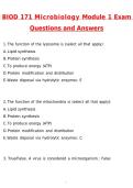 BIOD 171 Essential Microbiology Module 1 Exam &ndash; Portage learning Latest 2026 Actual Questions & Verified Answers &lpar;2026 &sol; 2027&rpar; A&plus; Grade 100&percnt; Guarantee Verified by Experts