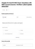 Chapter 34 Mod 10 MDC Exam &vert; Questions with&NewLine;100&percnt; Correct Answers &vert; Verified &vert; Latest Update&NewLine;2026&sol;2027