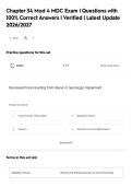 Chapter 34 Mod 4 MDC Exam &vert; Questions with&NewLine;100&percnt; Correct Answers &vert; Verified &vert; Latest Update&NewLine;2026&sol;2027