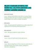 MILADY STANDARD ESTHETICS TEST&NewLine;PAPER FULL SOLUTION QUESTIONS AND&NewLine;CORRECT ANSWERS GRADED A&plus;