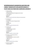 ENTREPRENEURSHIP EXAMINATION QUESTIONS AND &NewLine;CORRECT ANSWER WITH EXPLANATION GRADED A&plus; &NewLine;STUDY GUIDE 