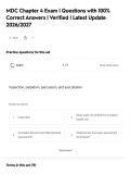 MDC Chapter 4 Exam &vert; Questions with 100&percnt;&NewLine;Correct Answers &vert; Verified &vert; Latest Update&NewLine;2026&sol;2027