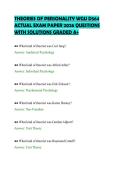 THEORIES OF PERSONALITY WGU D564&NewLine;ACTUAL EXAM PAPER 2026 QUESTIONS&NewLine;WITH SOLUTIONS GRADED A