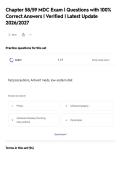 Chapter 58&sol;59 MDC Exam &vert; Questions with 100&percnt;&NewLine;Correct Answers &vert; Verified &vert; Latest Update&NewLine;2026&sol;2027
