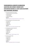 ENVIRONMENTAL CHEMISTRY EXAMINATION &NewLine;QUESTIONS AND CORRECT ANSWER WITH &NewLine;EXPLANATION GRADED A&plus; STUDY GUIDE