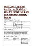 2026&sol;2027 WGU C784 Applied Healthcare Statistics - S-Tier Elite Test Bank & Mastery Guide &lpar;100&percnt; Verified&rpar;