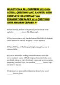 MILADY CIMA ALL CHAPTERS 2023 2024&NewLine;ACTUAL QUESTIONS AND ANSWERS WITH&NewLine;COMPLETE SOLUTION ACTUAL&NewLine;EXAMINATION PAPER 2026 QUESTIONS&NewLine;WITH ANSWERS GRADED A&plus;
