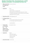 Biochem 1 Final Study Guide - Guaranteed Success - Verified Questions and Answers - A&plus; Guaranteed Final Exam Prep