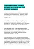 Theory and Practice of Counseling&NewLine;CERTIFICATION PAPER 2026 FULL&NewLine;SOLUTION GRADED A&plus;