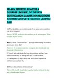 MILADY ESTHETICS CHAPTER 4&NewLine;DISORDERS DISEASES OF THE SKIN&NewLine;CERTIFICATION EVALUATION QUESTIONS&NewLine;ANSWERS COMPLETE SOLUTION VERIFIED&NewLine;PASS