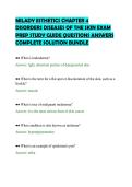 MILADY ESTHETICS CHAPTER 4&NewLine;DISORDERS DISEASES OF THE SKIN EXAM&NewLine;PREP STUDY GUIDE QUESTIONS ANSWERS&NewLine;COMPLETE SOLUTION BUNDLE&NewLine;