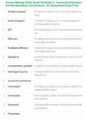 Honors Biology Study Guide Semester 2 - Guaranteed Success - Verified Questions and Answers - A&plus; Guaranteed Exam Prep