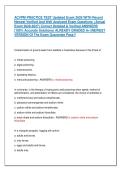ACVPM PRACTICE TEST Updated Exam 2026 WITH Recent &NewLine;Newest Verified And Well Analyzed Exam Questions  &lpar;Actual &NewLine;Exam 2026-2027&rpar; Correct Detailed & Verified ANSWERS &NewLine;&lpar;100&percnt; Accurate Solutions&rpar; ALREADY GRADED A&plus;&vert;&vert;NEWEST &NewLine;VERSION Of The Exam Guarantee Pass&excl;