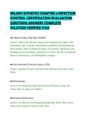 MILADY ESTHETICS CHAPTER 5 INFECTION&NewLine;CONTROL CERTIFICATION EVALUATION&NewLine;QUESTIONS ANSWERS COMPLETE&NewLine;SOLUTION VERIFIED PASS&NewLine;