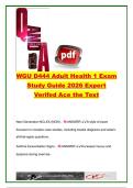 WGU D444 Adult Health 1 Exam 2026 &vert; 45&plus; NGN Questions on Asthma&comma; COPD&comma; MI&comma; Stroke&comma; Burns & Endocrine Disorders &vert; Expert-Verified Adult Health 1 Study Guide &vert; Western Governors University &lpar;WGU&rpar;