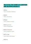 TIES ACTUAL TEST PAPER 2026 QUESTIONS&NewLine;AND SOLUTIONS GRADED A&plus;