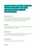 MILADY ESTHETICS CHAPTER 5 INFECTION&NewLine;CONTROL EXAM PREP STUDY GUIDE&NewLine;QUESTIONS ANSWERS COMPLETE&NewLine;SOLUTION BUNDLE