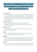 TIES TEST COMPREHENSIVE STUDY&NewLine;GUIDE 2026 FULL QUESTIONS AND&NewLine;SOLUTIONS GRADED A&plus;