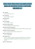 TIES TEST PRACTICE EXAMINATION&NewLine;2026 QUESTIONS WITH ANSWERS&NewLine;GRADED A&plus;&NewLine;