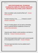 OHIO STATE BOARD NAIL TECHNICIAN &NewLine;EXAMINATION COMPLETE VERIFIED QUESTIONS &NewLine;AND DETAILED SOLUTIONS LATEST UPDATE&excl;&excl;&excl; 
