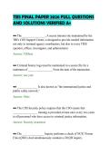 TIES FINAL PAPER 2026 FULL QUESTIONS&NewLine;AND SOLUTIONS VERIFIED A&plus;