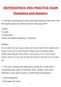 HESI Pediatrics Ultimate Mega Bundle 2026&ndash;2027 &vert; RN Pediatrics Exam&comma; Exit Exam&comma; Case Studies&comma; Practice Tests&comma; 500&plus; Verified Questions & Answers 2026 Hesi RN Pediatrics Exam 55 answers Questions and Answers &lpar;2026 &sol; 2027&rpar; &lpar;Verified Answers&rpar; HESI Pediatrics 