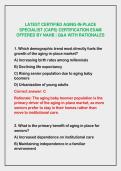 2026-2027 LATEST CERTIFIED AGING‑IN‑PLACE&NewLine;SPECIALIST &lpar;CAPS&rpar; CERTIFICATION EXAM&NewLine;OFFERED BY NAHB &vert; Q&A WITH RATIONALES