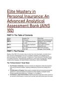 2026&sol;2027 S-Tier AINS 102 Elite Universal Test Bank &vert; Understanding Personal Insurance &lpar;v11&period;0 Protocol&rpar;