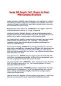 Nurse 345 Aseptic Tech Chapter 24 Exam With Complete Solutions