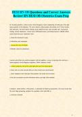 HESI RN OB Questions and Correct Answers Review&sol; RN HESI OB Obstetrics Exam Prep 