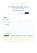 NR224 &sol; NR 224&colon; Fundamentals Exam 1 &lpar;Latest 2026 &sol; 2027&rpar; Chamberlain College of Nursing