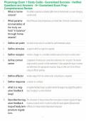 Physiology Exam 1 Study Guide - Guaranteed Success - Verified Questions and Answers - A&plus; Guaranteed Exam Prep - Comprehensive Review