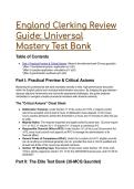 2026&sol;2027 Elite England Clerking Review Guide&colon; 20 &plus; MCQ Master Blueprint & Judicial Practice Test Bank