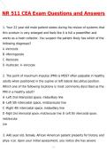 NR 547 CEA Exam Pre-Clinical Diagnostic Exam Chamberlain Latest 2026 Actual Questions & Verified Answers &lpar;Latest 2026 &sol; 2027 Updated&rpar; A&plus; Grade 100&percnt; Guarantee Verified by Experts&period;