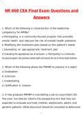 ULTIMATE NR 667&comma; NR 668 & NR 547 CEA FNP Exam Prep Bundle NR 667 CEA FNP Exam 2026&ndash;2027 &vert; Comprehensive Clinical Evaluation Review&comma; FNP Practicum Study Guide&comma; Week 2 Practice Questions&comma; Week 8 Exit Exam Preparation&comma; Pre-Clinical Diagnostic Assessment&comma; Adv