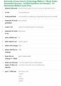 University of Iowa Intro to Criminology Midterm 1 Study Guide - Guaranteed Success - Verified Questions and Answers - A&plus; Guaranteed Midterm Exam Prep