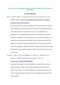 WGU D029 ANNOTATEDBIBLIOGRAPHY &vert;LATEST UPDATE WITH COMPLETE SOLUTIONS