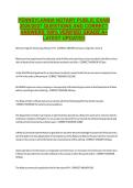 PENNSYLVANIA NOTARY PUBLIC EXAM &NewLine;2026&sol;2027 QUESTIONS AND CORRECT &NewLine;ANSWERS 100&percnt; VERIFIED GRADE A&plus; &NewLine;LATEST UPDATED 