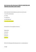 Nail Technician Ohio State Board COMPLETE QUESTIONS AND VERIFIED SOLUTIONS LATEST UPDATE
