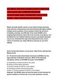 NC REAL ESTATE EXAM STATE PORTION &NewLine;2025-2026 200 COMPREHENSIVE &NewLine;QUESTIONS AND ANSWERS PRACTICE &NewLine;BANK  AND VERIFIED RATIONALE 