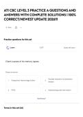 ATI CBC LEVEL 3 PRACTICE A QUESTIONS AND ANSWERS WITH COMPLETE SOLUTIONS &vert; 100&percnt; CORRECT&sol;NEWEST UPDATE 2026&excl;&excl;&excl;
