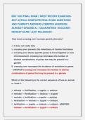 BSC 1005 Exam 1&comma;MIDTERM&Final Exam &vert;&vert; MOST RECENT EXAMS 2026 2027