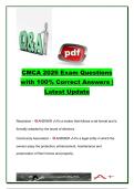 CMCA 2026 Exam Questions with 100&percnt; Correct Answers &lpar;198 Latest Updated Questions&rpar; &ndash; Community Association Governance&comma; Budgeting&comma; Risk Management&comma; Contracts & HOA Certification