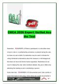 CMCA 2026 Expert Verified Exam Questions and Answers &lpar;21 Questions&rpar; &ndash; Meetings&comma; Parliamentary Procedure&comma; Board Governance & Robert's Rules of Order